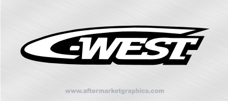 C-West Racing Decals - Pair (2 pieces)